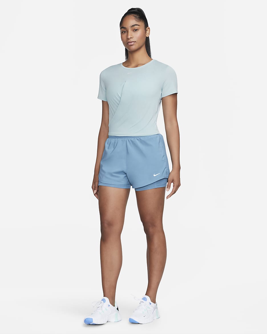 Nike one luxe crop best sale